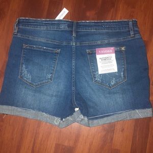 vigoss pixie distressed cuffed shorts